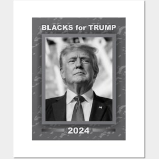 Blacks for Trump Posters and Art